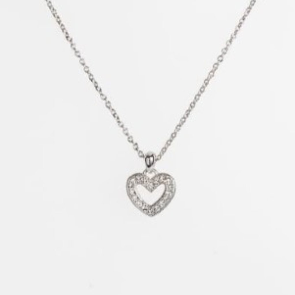Nadri Dainty Heart Pendant Necklace With Chain Nadri Dainty Heart Pendant Necklace With Chain